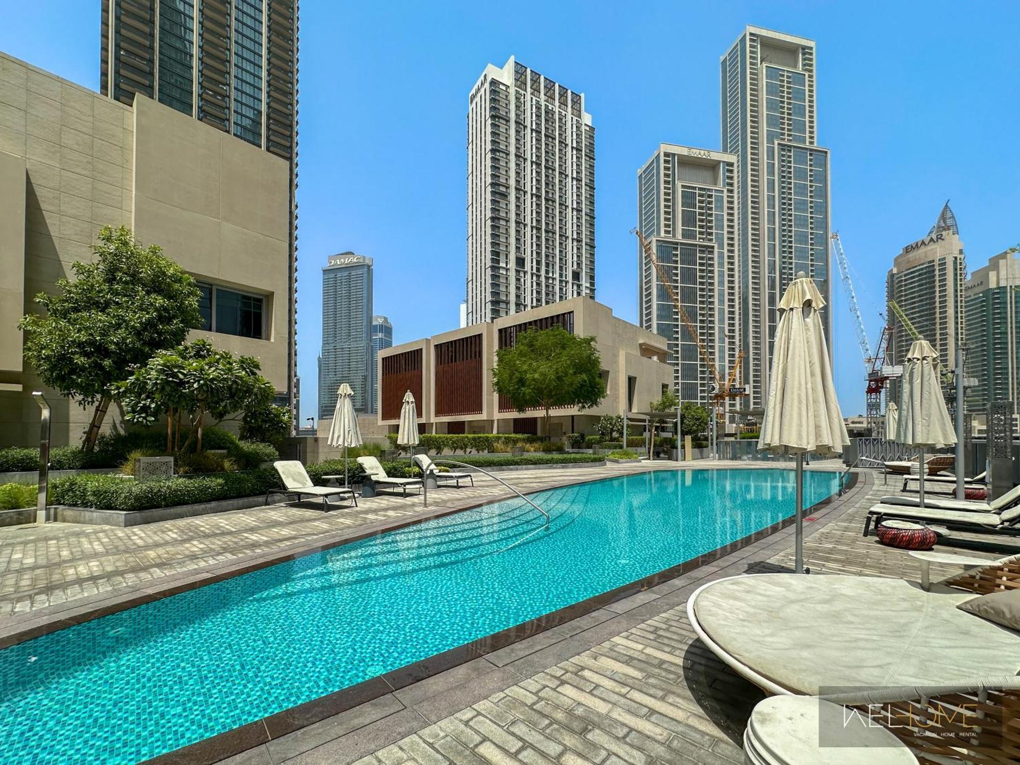 Welhome - Luxury Facing Burj Khalifa With Terrace *